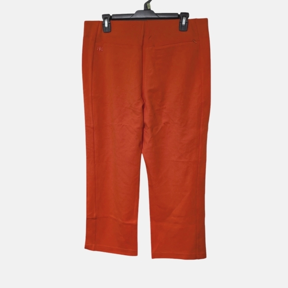 Betabrand Monroe Straight Leg Orange Trouser Yoga Pants Size XL Petite Short - Picture 2 of 10